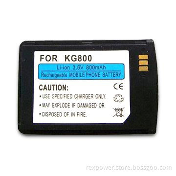 Mobile Phone Battery Pack with 3.6V Voltage and 800mAh Capacity, Available in Various Colors